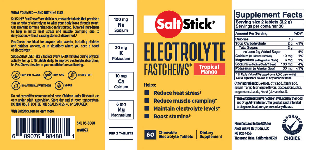 SaltStick FastChews Tropical Mango